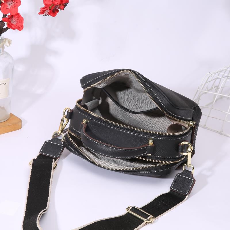 本革ダブルファスナー2WAYバッグ